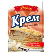 Крем заварний "Ванільний" 85 г./25 шт/ящик.ТМ "Поварёнок"